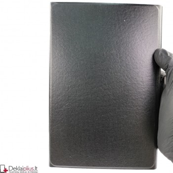 Folio dirbtinos odos atverčiamas dėklas - juodas (Lenovo tab m10 10.1 (3rd gen) (TB328FU-TB328XU)